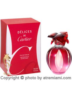 ادکلن کارتیر دلیشز د کارتیر ادو پرفیوم Miami خرید عطر ادکلن کارتیر دلیشز د کارتیر ادو پرفیوم زنانه اصل میامی Cartier Delices De Cartier Eau de Parfum Perfume